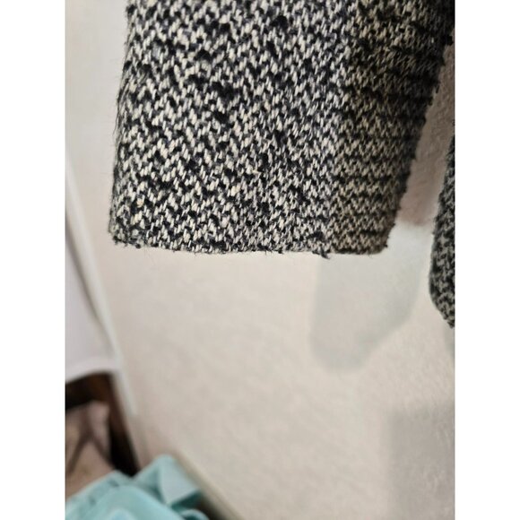 Vintage J. Gallery Women's Blazer Tweed Black White Front Pockets Size 12 - Picture 8 of 8